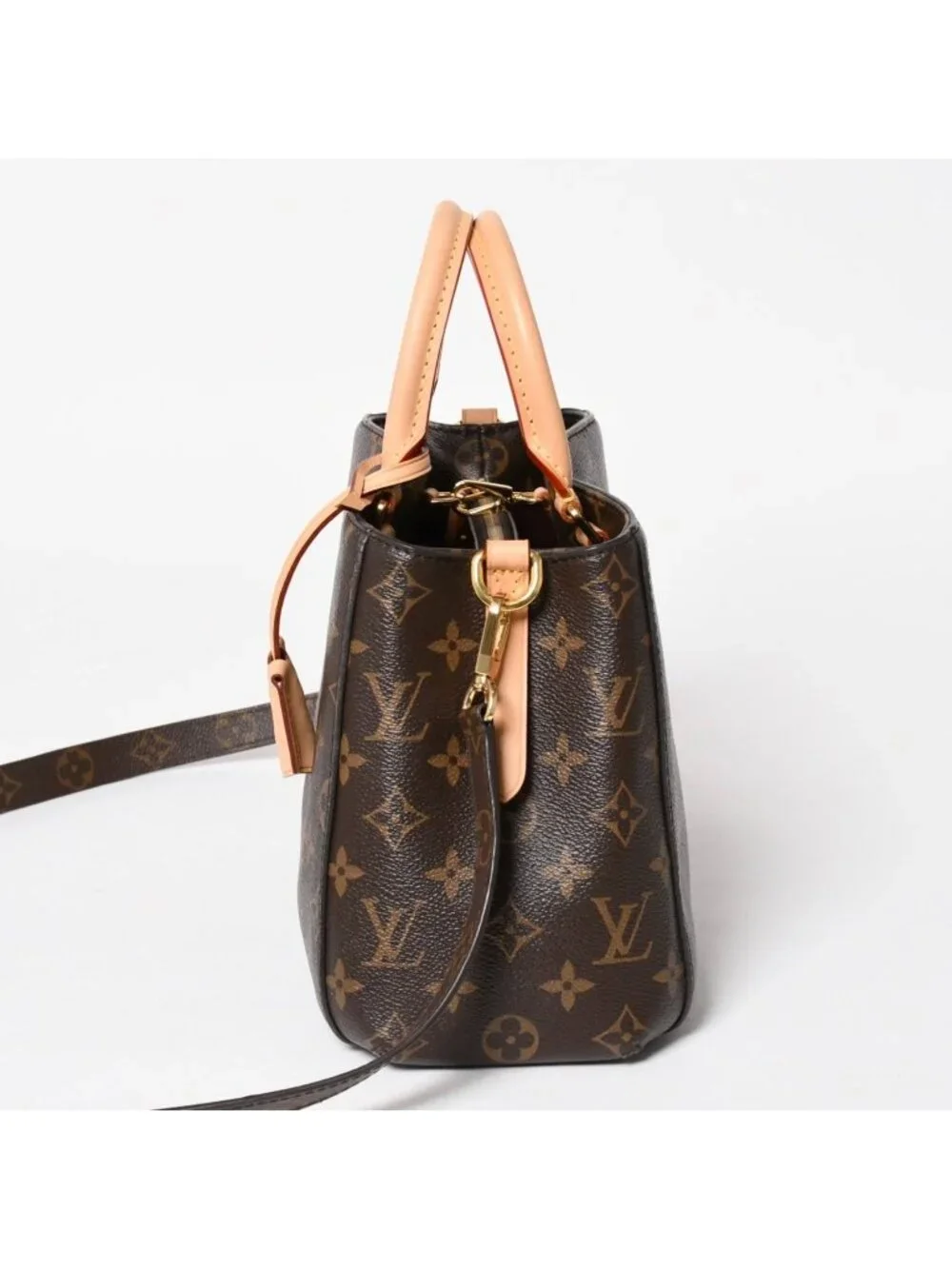 Louis Vuitton Montaigne BB Monogram Handbag Brown